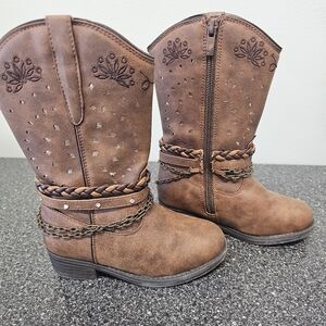 Flex West size 10m girls zip boot